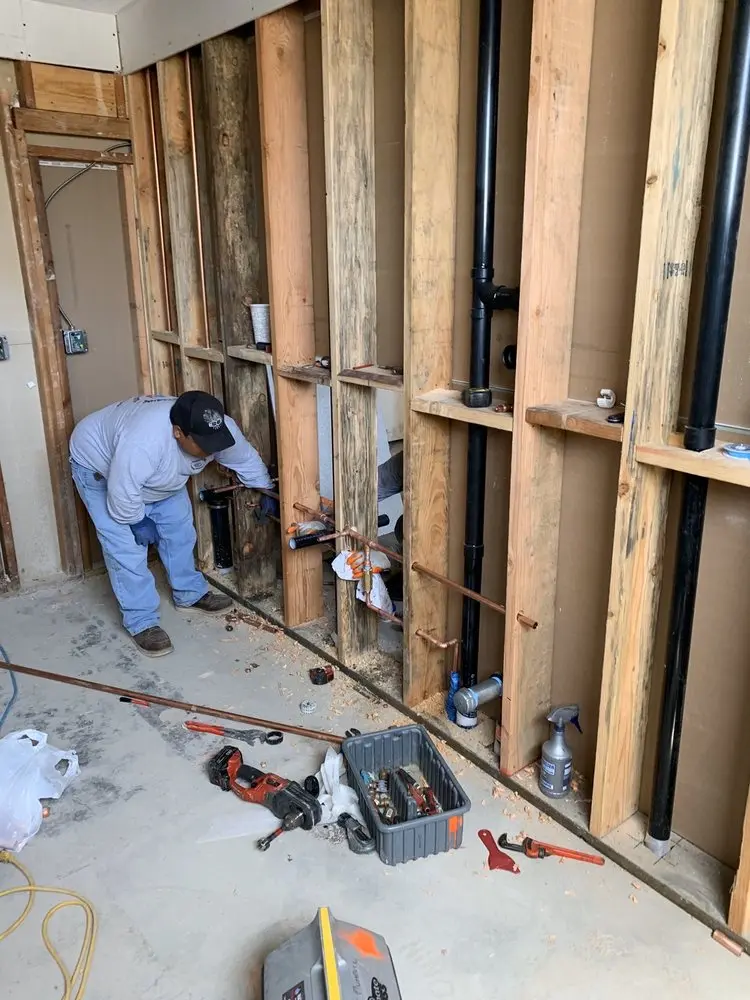 Commercial rough-in plumbing for Gas Line Repair in Goldleaf